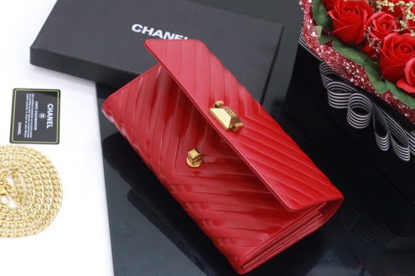 Clutch – ví cầm tay nữ da thật Chanel
