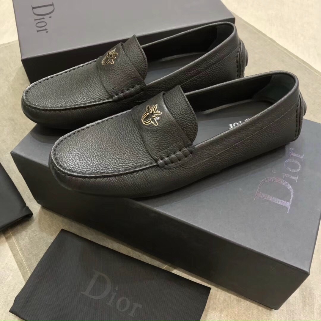 Giày Loafer nam Dior hàng hiệu Đen D03  LOUIS LUXURY