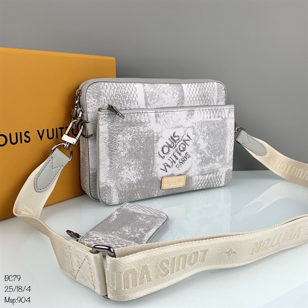 Túi Đeo Chéo Nam Louis Vuitton Sọc Caro DLV10  Hàng Hiệu Siêu Cấp